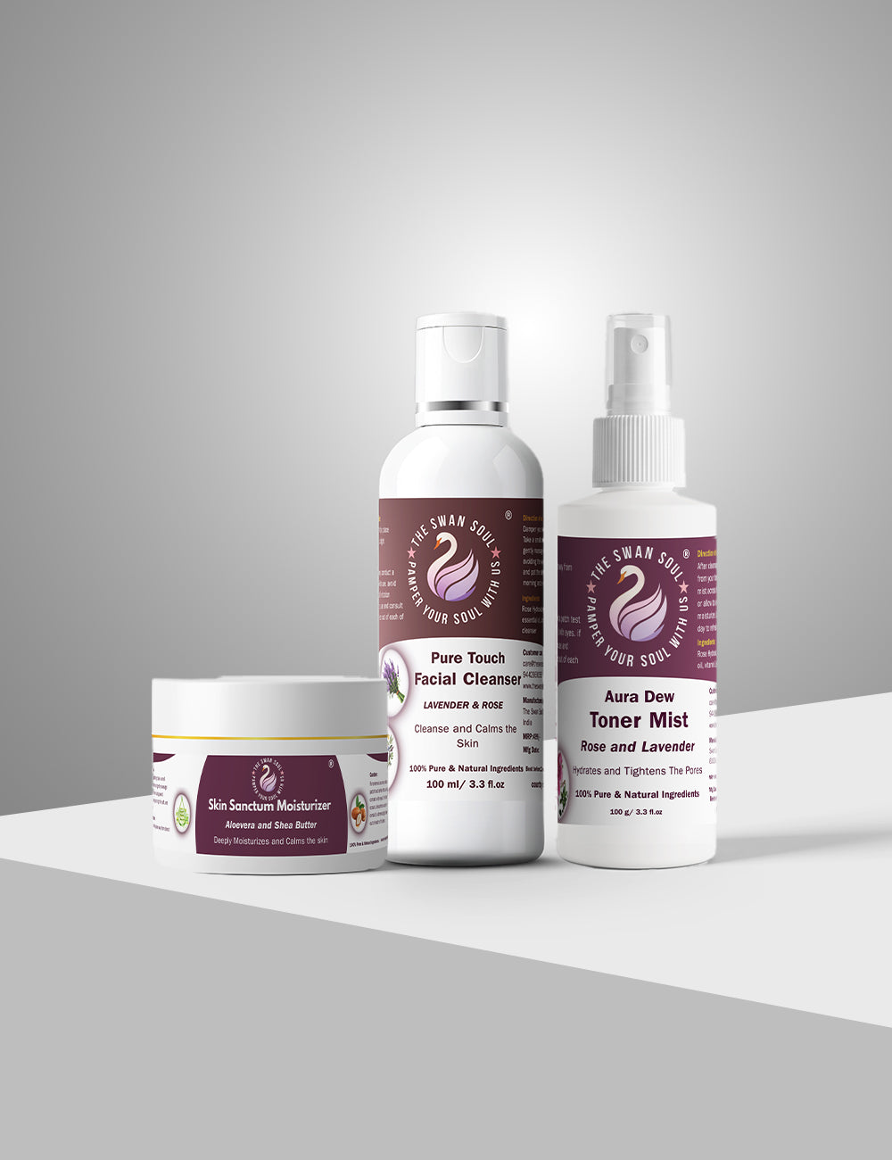 Daily Radiance Skincare Kit: Cleanser, Toner & Moisturizer