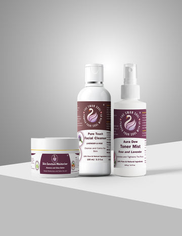 Daily Radiance Skincare Kit: Cleanser, Toner & Moisturizer