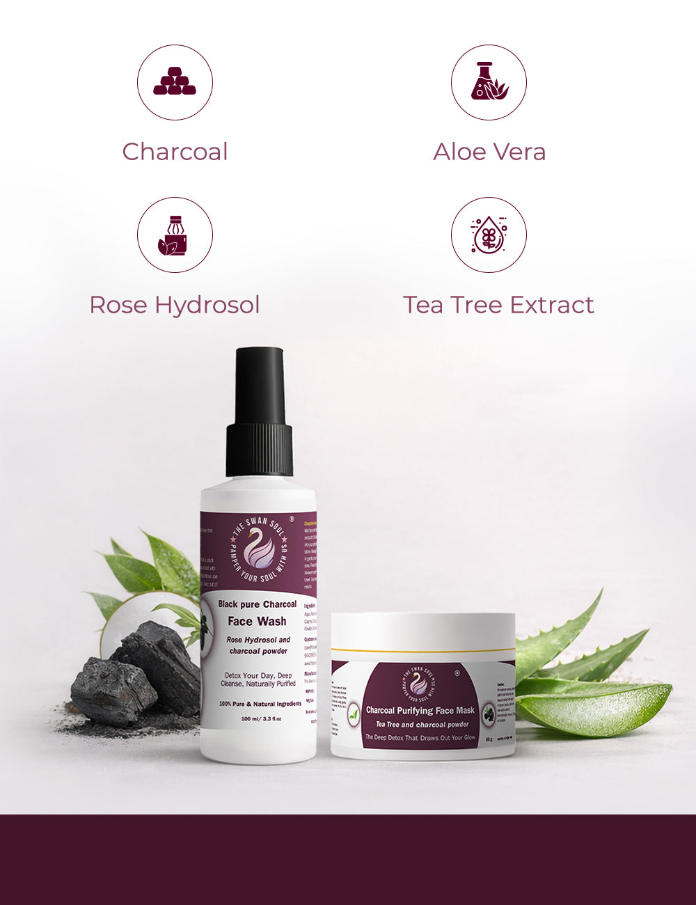 Daily Defense: Clear, Calm & Confident 2-Step Charcoal Purifying Kit - Mens Care