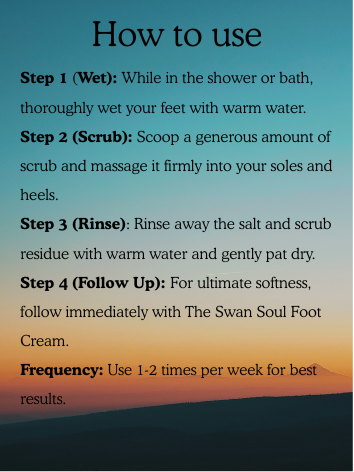 Swan Feet Glow Scrub