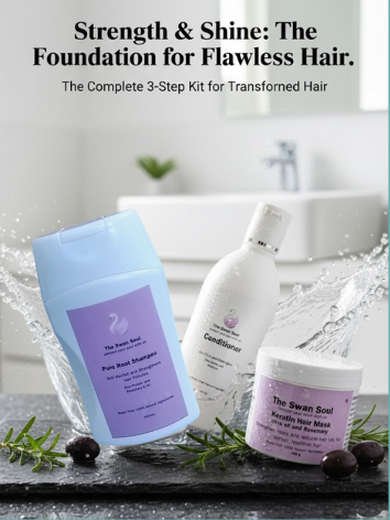 Strength & Shine: The Renewal System 3-Step Hair Kit for Transformed Hair