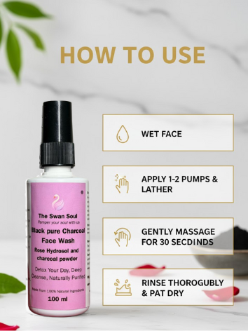 Black Pure Charcoal Face Wash