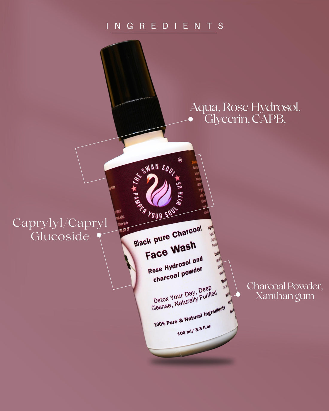 Black Pure Charcoal Face Wash