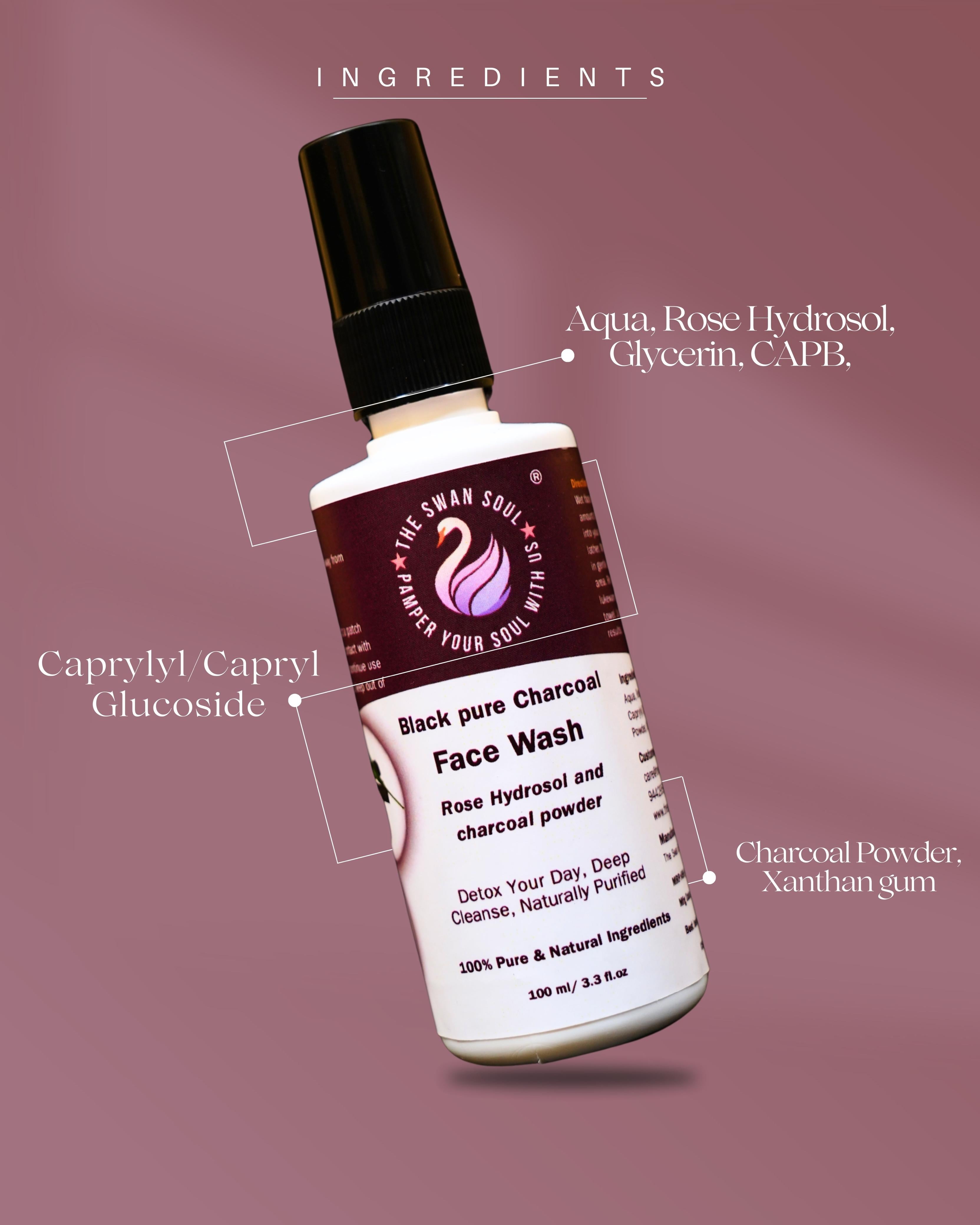 Black Pure Charcoal Face Wash