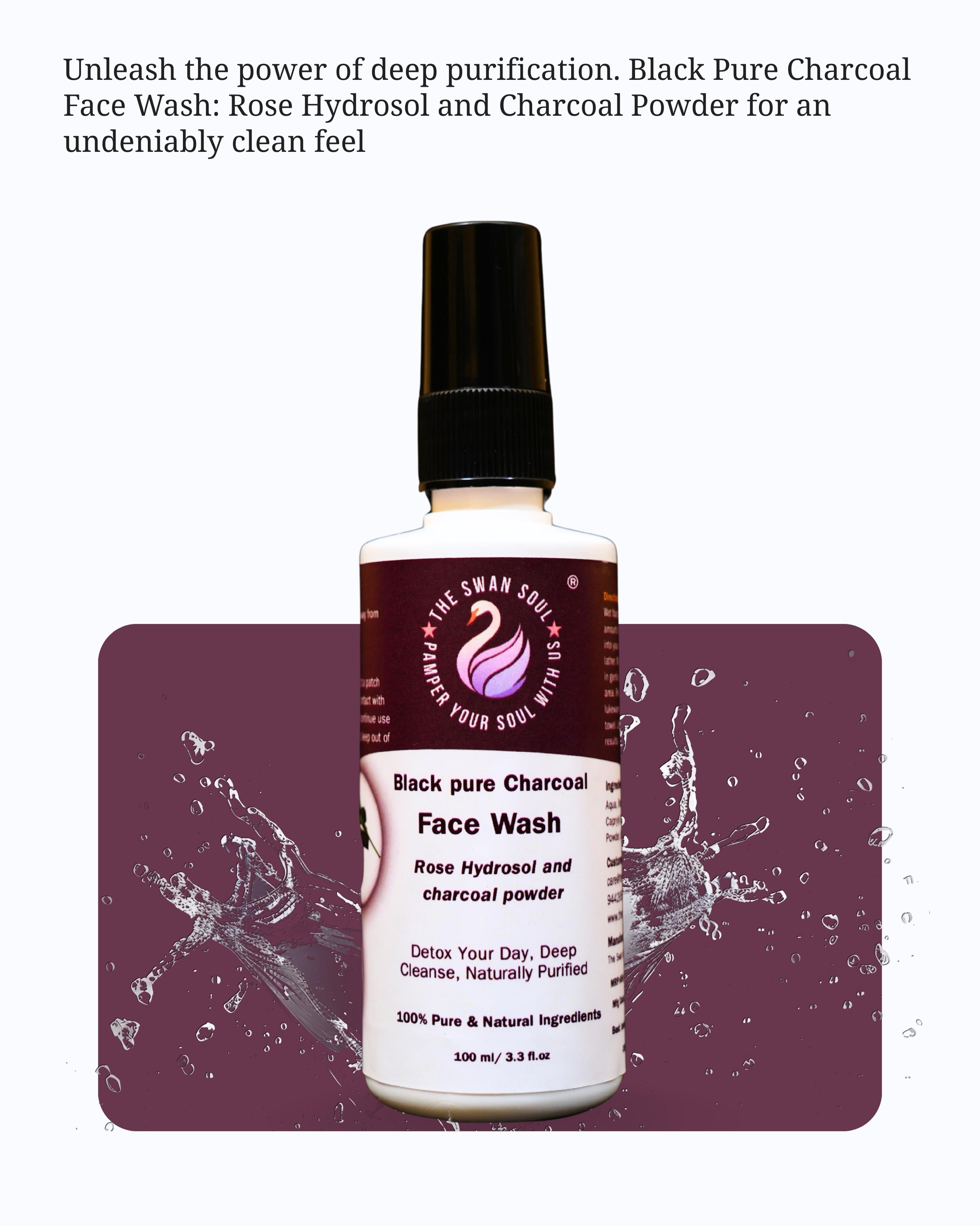 Black Pure Charcoal Face Wash