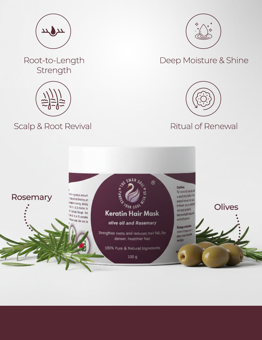 Keratin Hair Mask (Olive Oil and Rosemary)