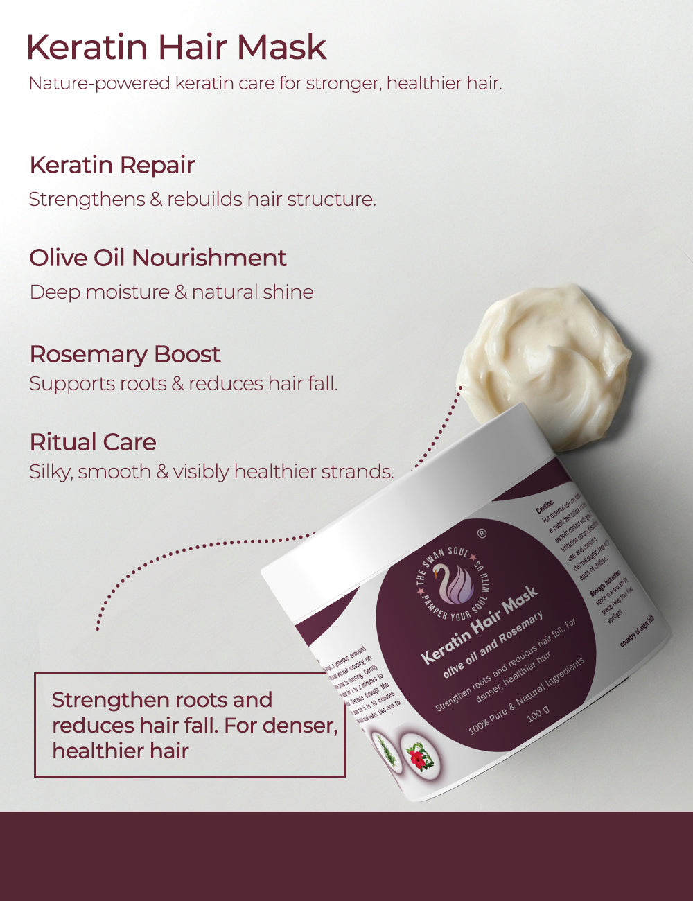 Keratin Hair Mask (Olive Oil and Rosemary)