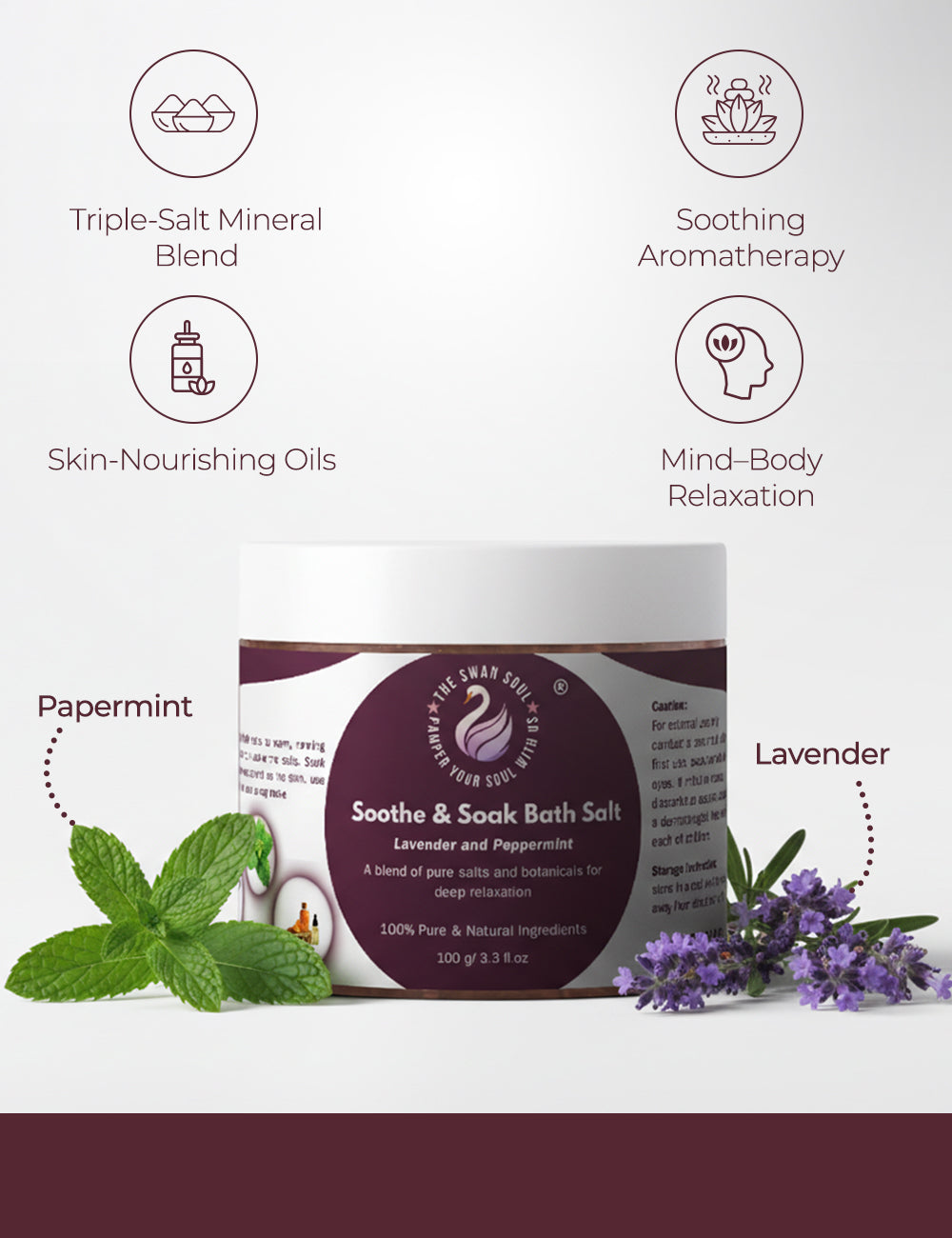 The Swan Soul Soothe & Soak Bath Salt