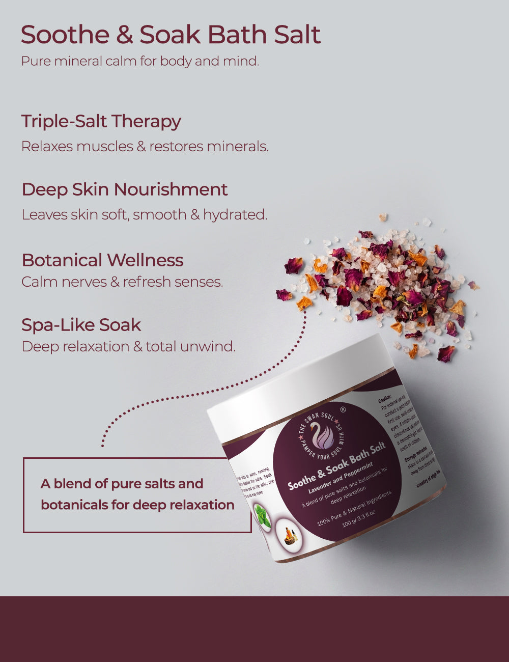 The Swan Soul Soothe & Soak Bath Salt
